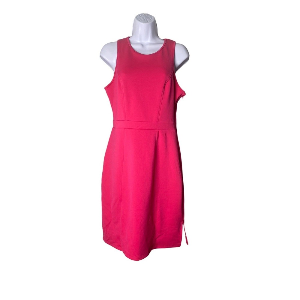 I HEART RONSON Beetroot Fuchsia Dress w/ Heart Back Size Medium